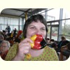 mit großem Mund